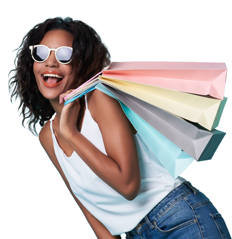 femme shopping